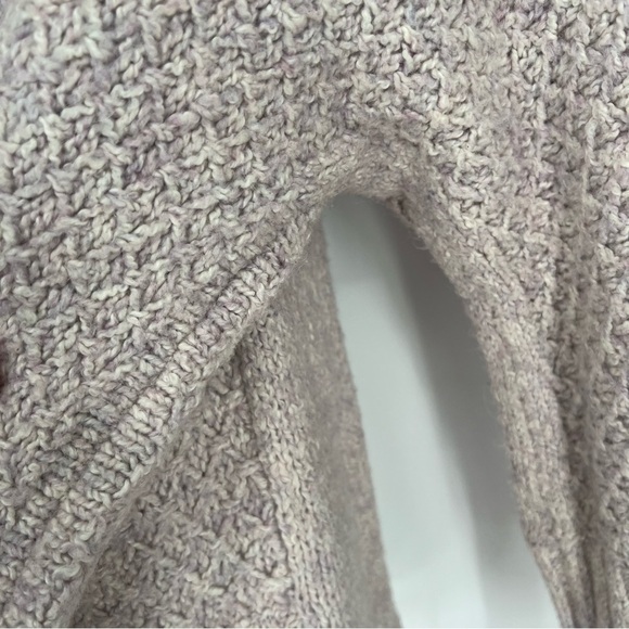 Angel of the North Lavender Chauvet Open Cotton Alpaca Cardigan Sweater Small - Picture 10 of 13